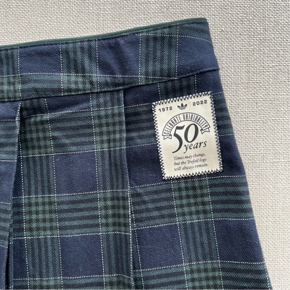 ADIDAS Originals 'Preppy Varsity' Checked Pleated Tennis Skirt - Picture 8 of 11